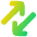 Line Arrow Transfer Diagonal 3 Icon from Plump Gradient Set