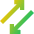 Line Arrow Transfer Diagonal 3 Icon from Sharp Gradient Set