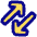 Line Arrow Transfer Diagonal 3 Icon from Plump Pop Set