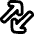 Line Arrow Transfer Diagonal 3 Icon from Plump Remix Set