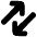 Line Arrow Transfer Diagonal 3 Icon from Plump Solid Set