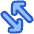 Line Arrow Transfer Diagonal 4 Icon from Plump Duo Set