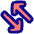 Line Arrow Transfer Diagonal 4 Icon from Plump Pop Set