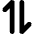 Line Arrow Transfer Vertical 1 Icon from Core Solid Set