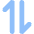 Line Arrow Transfer Vertical 1 Icon from Core Flat Set