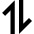 Line Arrow Transfer Vertical 1 Icon from Sharp Solid Set