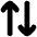 Line Arrow Transfer Vertical 2 Icon from Flex Solid Set