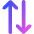 Line Arrow Transfer Vertical 2 Icon from Core Gradient Set
