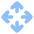 Line Arrows Open With Icon from Core Flat Set
