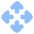 Line Arrows Open With Icon from Plump Flat Set