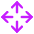Line Arrows Open With Icon from Core Neon Set
