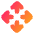 Line Arrows Open With Icon from Plump Gradient Set