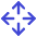 Line Arrows Open With Icon from Core Duo Set