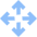 Line Arrows Open With Icon from Sharp Flat Set