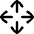 Line Arrows Open With Icon from Flex Line Set
