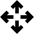 Line Arrows Open With Icon from Sharp Solid Set