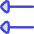 Double Triangle Arrow Left Icon from Flex Duo Set