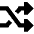 Shuffle Icon from Sharp Solid Set