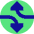 Triangle Arrow Dodge 2 Icon from Sharp Pop Set