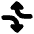 Triangle Arrow Dodge 2 Icon from Core Solid Set