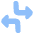 Triangle Arrow Dodge 3 Icon from Plump Flat Set