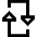 Triangle Arrow Reload Vertical 2 Icon from Sharp Line Set