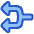 Triangle Arrow Split Left 1 Icon from Plump Duo Set