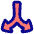 Triangle Arrow Split Vertical Down 2 Icon from Plump Pop Set