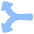Triangle Arrow Split Vertical Left 2 Icon from Plump Flat Set