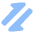 Triangle Arrow Transfer Diagonal 1 Icon from Plump Flat Set