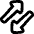 Triangle Arrow Transfer Diagonal 3 Icon from Plump Remix Set
