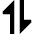 Triangle Arrow Transfer Vertical 1 Icon from Sharp Solid Set