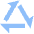 Triangle Arrow Triangle Loop Icon from Sharp Flat Set