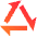Triangle Arrow Triangle Loop Icon from Sharp Gradient Set
