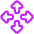 Triangle Arrows Open With Icon from Plump Neon Set