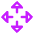 Triangle Arrows Open With Icon from Core Neon Set