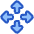 Triangle Arrows Open With Icon from Plump Duo Set