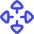 Triangle Arrows Open With Icon from Flex Duo Set