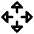 Triangle Arrows Open With Icon from Core Line Set