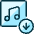 Playlist Download Icon from Ultimate Duotone - Free Set