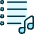 Playlist Songs Icon from Ultimate Duotone - Free Set