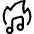 Music Genre Burn Icon from Streamline Regular 3.0 Set