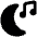 Music Genre Moon Night Icon from Ultimate Bold Set