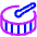 Bass Drum Icon from Plump Neon Set