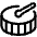 Bass Drum Icon from Plump Line Set