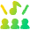 Choir Icon from Plump Gradient Set