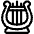 Lyre Icon from Plump Line Set