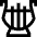 Lyre Icon from Sharp Line Set