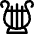 Lyre Icon from Core Line Set