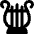 Lyre Icon from Core Solid Set
